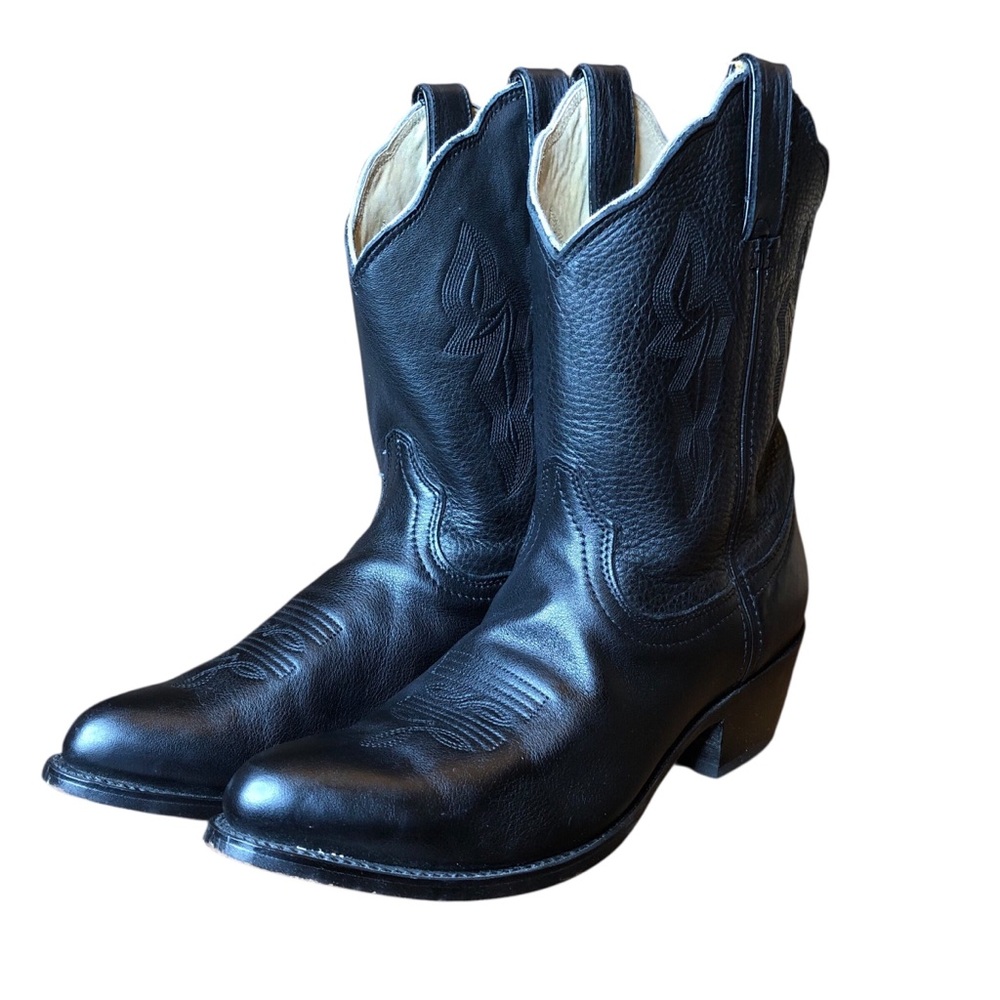 Durango Women’s Western Cowboy Boots Size 9 Black Leather Mid-Calf Cowgirl - Picture 9 of 15